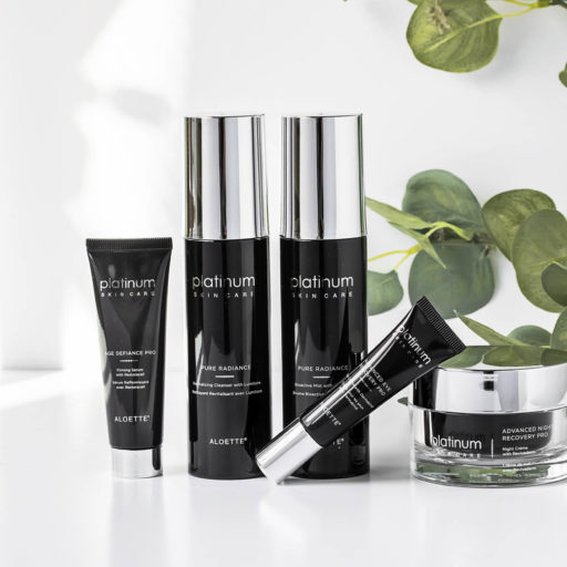 Age Defiance Pro + Advance Night + AdV Eye Rec + Pure Radiance Cleanser and Mist + with Plant.jpg